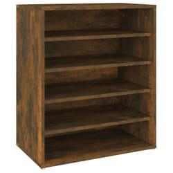 vidaXL Shoe Cabinet Shoe Storage Rack Organiser Shoe Cupboard Engineered Wood - smoked oak