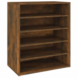 vidaXL Shoe Cabinet Shoe Storage Rack Organiser Shoe Cupboard Engineered Wood - smoked oak - Additional view 4