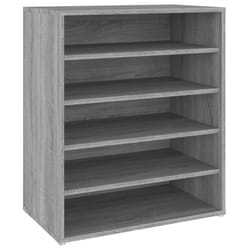 vidaXL Shoe Cabinet Shoe Storage Rack Organiser Shoe Cupboard Engineered Wood - grey sonoma