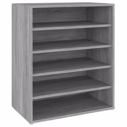vidaXL Shoe Cabinet Shoe Storage Rack Organiser Shoe Cupboard Engineered Wood - grey sonoma - Additional view 6