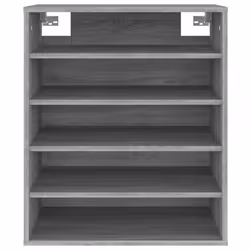 vidaXL Shoe Cabinet Shoe Storage Rack Organiser Shoe Cupboard Engineered Wood - grey sonoma - Additional view 8