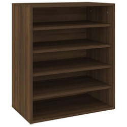 vidaXL Shoe Cabinet Shoe Storage Rack Organiser Shoe Cupboard Engineered Wood - brown oak