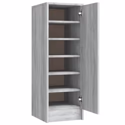 vidaXL Shoe Cabinet Engineered Wood Shoe Storage Shelf Rack Set Multi Colours - grey sonoma