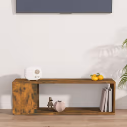 vidaXL TV Cabinet TV Stand Media TV Unit Entertainment Centre Engineered Wood - smoked oak
