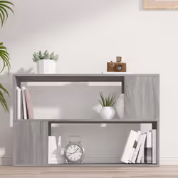 vidaXL Book Cabinet Highboard Book Rack Display Storage Shelf Engineered wood - grey sonoma - Additional view 4