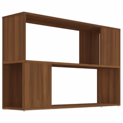 vidaXL Book Cabinet Highboard Book Rack Display Storage Shelf Engineered wood - brown oak
