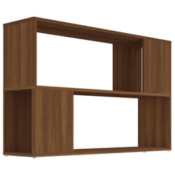 vidaXL Book Cabinet Highboard Book Rack Display Storage Shelf Engineered wood - brown oak