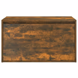 vidaXL Hall Bench Engineered Wood Hallway Entryway Storage Bench Multi Colours - smoked oak - Additional view 6