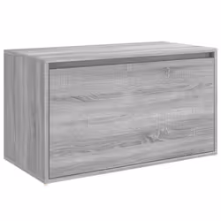 vidaXL Hall Bench Engineered Wood Hallway Entryway Storage Bench Multi Colours - grey sonoma