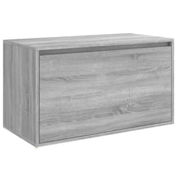 vidaXL Hall Bench Engineered Wood Hallway Entryway Storage Bench Multi Colours - grey sonoma