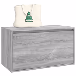 vidaXL Hall Bench Engineered Wood Hallway Entryway Storage Bench Multi Colours - grey sonoma - Additional view 5