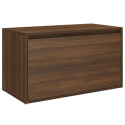 vidaXL Hall Bench Engineered Wood Hallway Entryway Storage Bench Multi Colours - brown oak