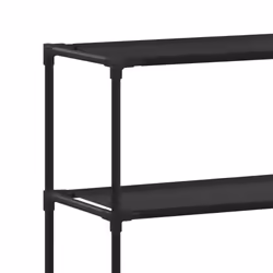 vidaXL 2-Tier Storage Rack over Washing Machine Laundry Storage Shelf Iron - Black - Additional view 6