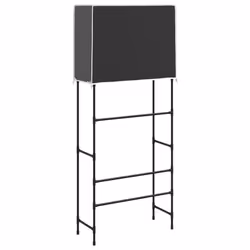 vidaXL 2-Tier Storage Rack over Laundry Machine Storage Shelf Organiser Iron - black - Additional view 4