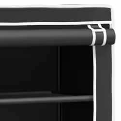 vidaXL 2-Tier Storage Rack over Laundry Machine Storage Shelf Organiser Iron - black - Additional view 6