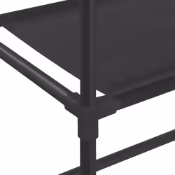 vidaXL 2-Tier Storage Rack over Laundry Machine Storage Shelf Organiser Iron - black - Additional view 7