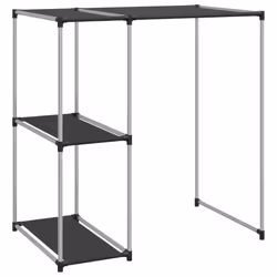 vidaXL Storage Rack over Washing Machine Iron Space Saver Shelf Multi Colours - black