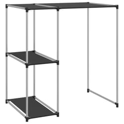 vidaXL Storage Rack over Washing Machine Iron Space Saver Shelf Multi Colours - black