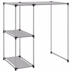 vidaXL Storage Rack over Washing Machine Iron Space Saver Shelf Multi Colours - grey