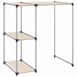 vidaXL Storage Rack over Washing Machine Iron Space Saver Shelf Multi Colours - cream