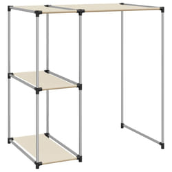 vidaXL Storage Rack over Washing Machine Iron Space Saver Shelf Multi Colours - cream