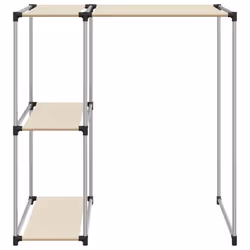 vidaXL Storage Rack over Washing Machine Iron Space Saver Shelf Multi Colours - cream