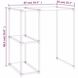 vidaXL Storage Rack over Washing Machine Iron Space Saver Shelf Multi Colours - cream