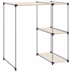 vidaXL Storage Rack over Washing Machine Iron Space Saver Shelf Multi Colours - cream - Additional view 4