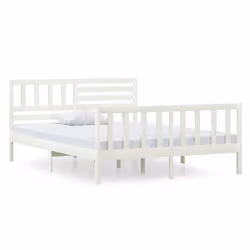 VidaXL 3101149, White, 126 cm, 2.06 m, 100 cm, 1200 x 2000 mm, 1260 x 40 x 1000 mm