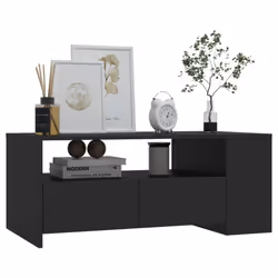 vidaXL Coffee Table Couch Table Indoor Furniture Engineered Wood Multi Colours - black - Additional view 6