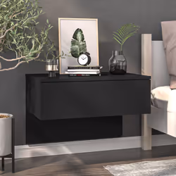 VidaXL 810937 nightstand/bedside table Black