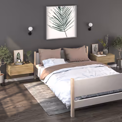 VidaXL 810941 nightstand/bedside table Oak