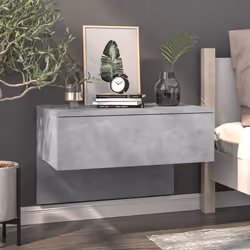 VidaXL 810944 nightstand/bedside table Concrete colour