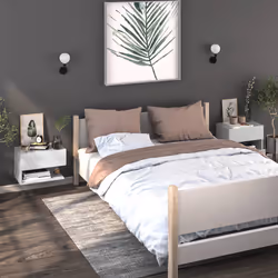 VidaXL 810953 nightstand/bedside table White