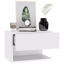 VidaXL 810953 nightstand/bedside table White - Additional view 4