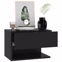 VidaXL 810955 nightstand/bedside table Black - Additional view 4