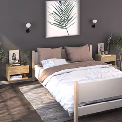 VidaXL 810959 nightstand/bedside table Oak