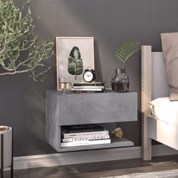 VidaXL 810961 nightstand/bedside table Concrete colour