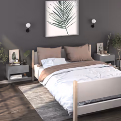 VidaXL 810961 nightstand/bedside table Concrete colour