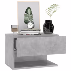 VidaXL 810962 nightstand/bedside table Concrete colour