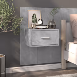 VidaXL 810980 nightstand/bedside table Concrete colour