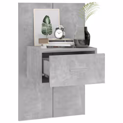 VidaXL 810980 nightstand/bedside table Concrete colour - Additional view 4