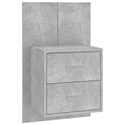 VidaXL 810997 nightstand/bedside table Concrete colour
