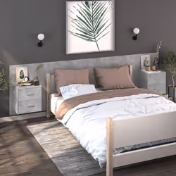 VidaXL 810997 nightstand/bedside table Concrete colour