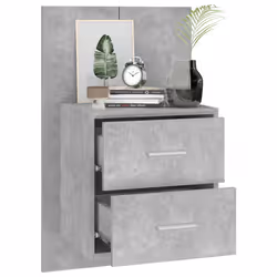 VidaXL 810997 nightstand/bedside table Concrete colour - Additional view 4