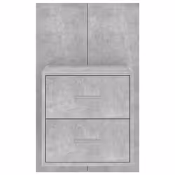 VidaXL 810997 nightstand/bedside table Concrete colour - Additional view 5