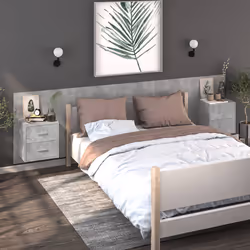 VidaXL 810998 nightstand/bedside table Concrete colour