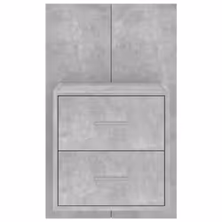 VidaXL 810998 nightstand/bedside table Concrete colour - Additional view 5