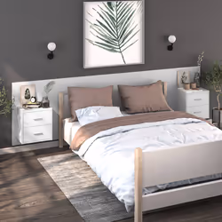 VidaXL 811001 nightstand/bedside table White