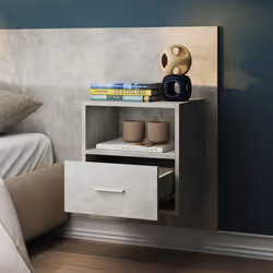VidaXL 811015 nightstand/bedside table Concrete colour